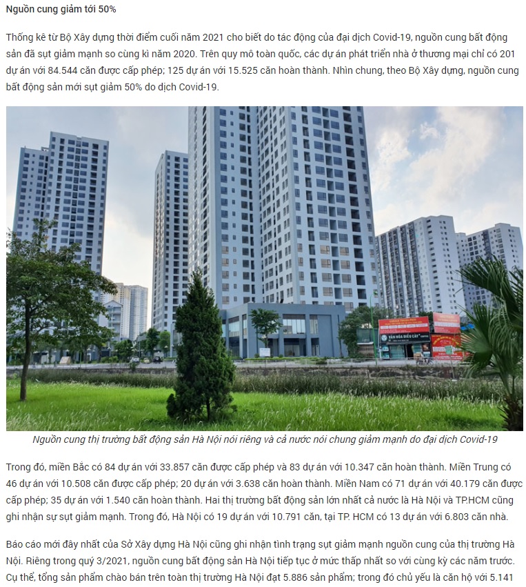 越南房地產投資與出租 | 2022年初更新河內房地產情況，供需平衡? 投資策略為何?