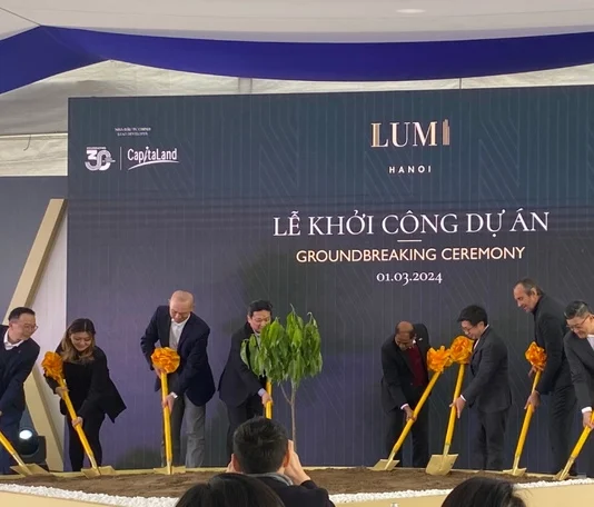LUMI HANOI 舉行項目的動工儀式